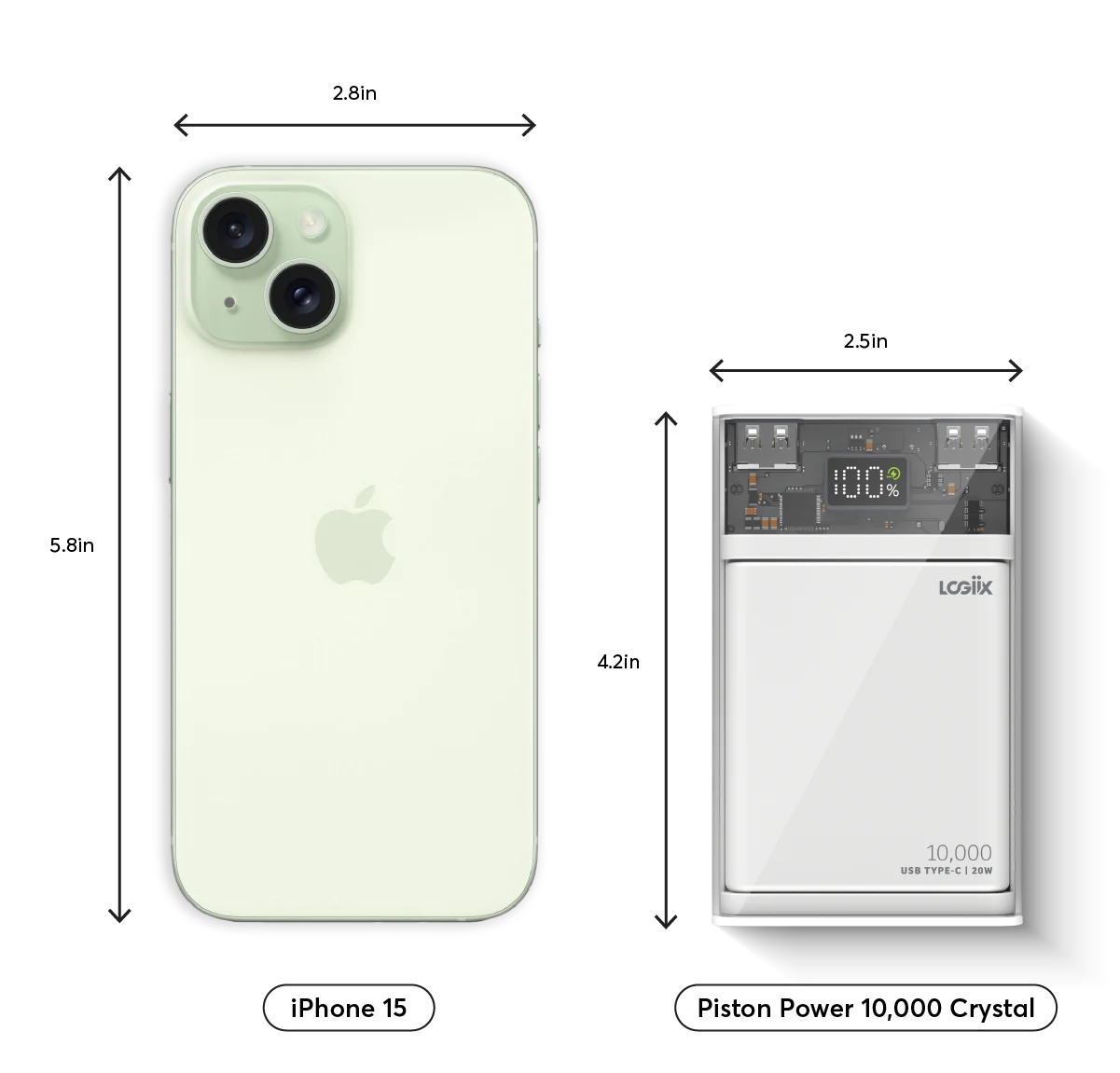 Powerbank LOGiiX Piston Power 10000 mAh